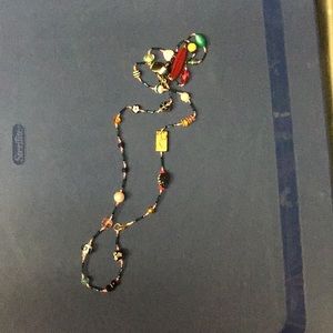 BeadSoup Jewelry… Long Necklace w/ Silver and Gold Accents  .... X44
